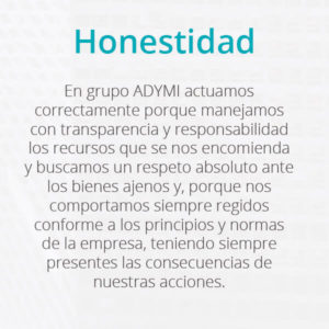 Honestidad Valores Adymi