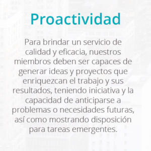 Proactividad Valores Adymi